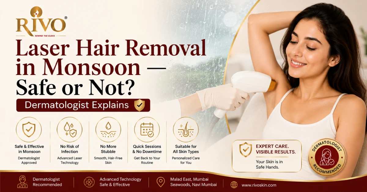 Laser Hair Removal in Monsoon – Dermatologist Explains Whether It Is Safe